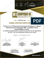 Certificado Simposio