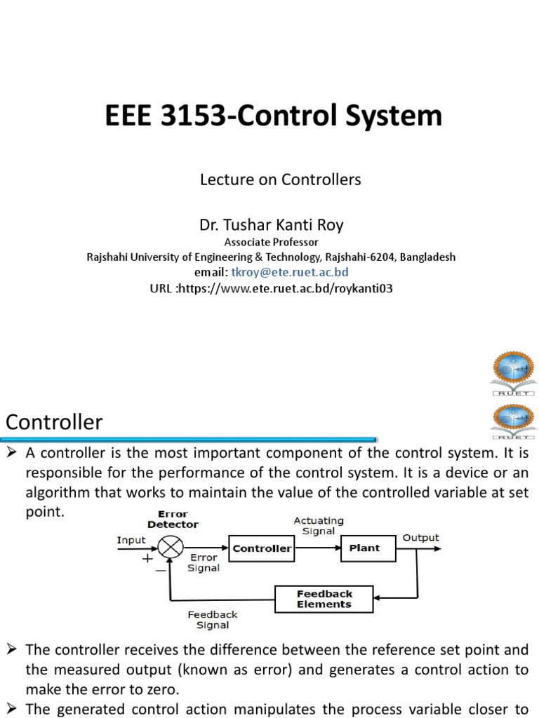 Why Do We Need Controllers In Theory Of Control Systems? – GOVYR