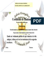 Diploma Bautizo Nuevo