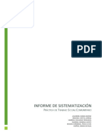 Sistematización de Experiencias de Trabajo Social Comunitario