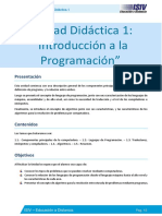 Unidad Didáctica 1 - Introducción A La Programación