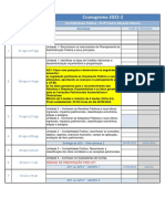 Cronograma Contabilidade Pública 2022-2