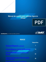 MANUAL DEL USUARIO SOLICITUD DE AGENCIA VIRTUAL