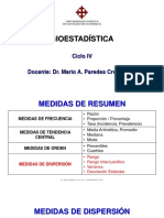 Bioestadistica Clase 07 Medidas de Dispersion UCSG