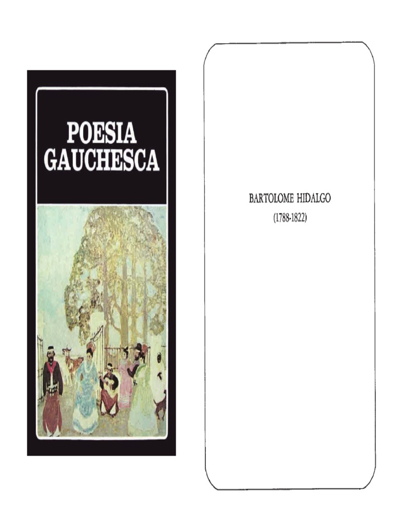Poesía Gauchesca Bartolomé Hidalgo PDF