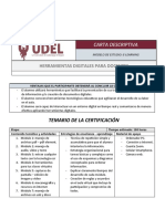 Formato de Carta Descriptiva para Certificacionok