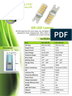 LED G9 Datasheet