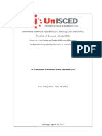 Evolução do Pensamento sobre Administração