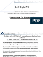 LOPCYMAT Impacto en Las Empresas V1 Julio 2005