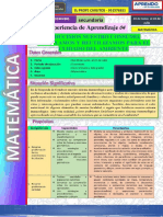 Experiencia de Aprendizaje 4 - Ciclo Vi - 1ero y 2do Grado - Matematica - 00001