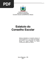 novo estatuto conselho