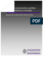 Informe Observacion Electoral 2009