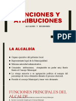 Clase - Funciones y Atribuciones Alcalde - Regidores