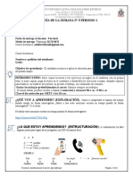 Guía de La Semana #9 Periodo 1: Grado Área Fecha de Entrega Al Docente Medio de Entrega