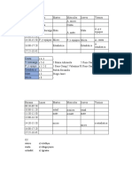 Horario 4to Semestre