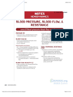 Hemodynamics Notes