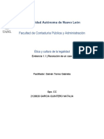 Ética y Cultura de La Legalidad - Resolución de Un Caso