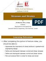 Stresses and Strains: LE/CIVL 3110 Soil Mechanics