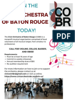 Join The: Civic Orchestra of Baton Rouge