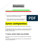 Investimentos: custo de oportunidade e juros compostos