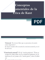 Etica de Kant Conceptos Fund. y Principios