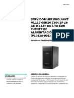 HPE ProLiant ML110 Gen10 3204 1.9GHz 6-Core 1P 16GB-R 4LFF 4TB 550W PS Server-P19116-001