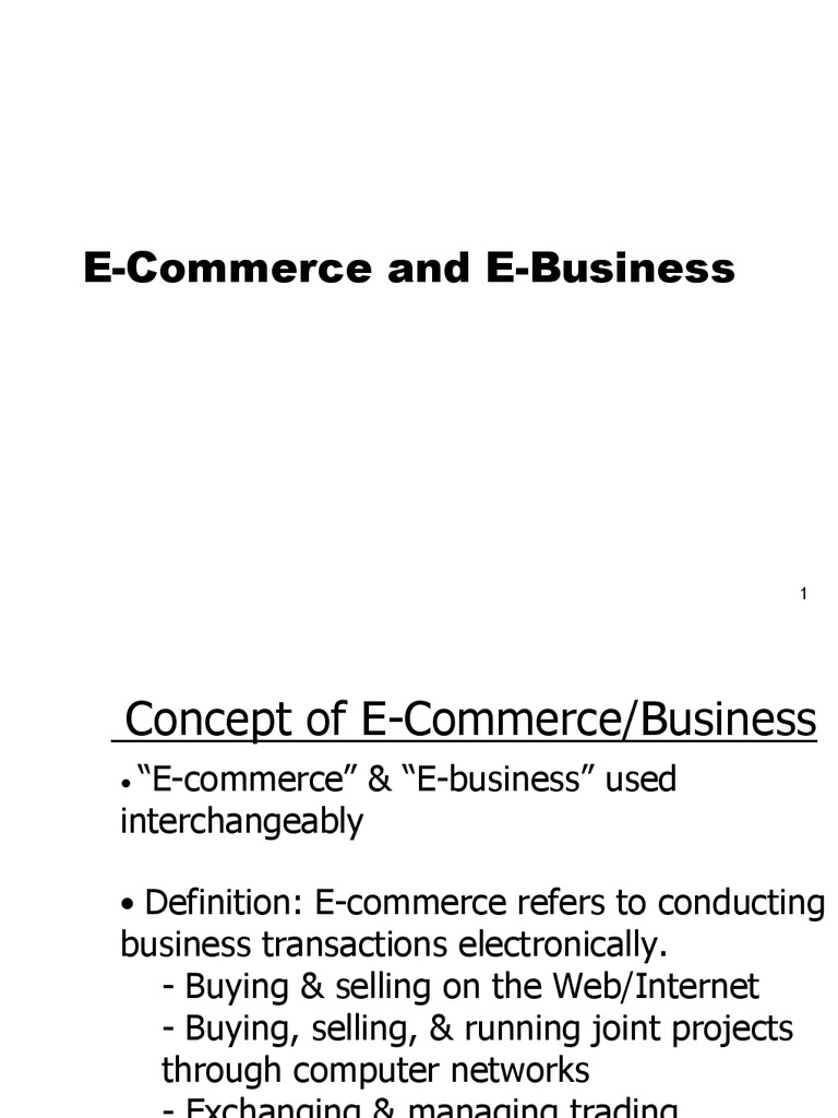 E-Commerce Models and Risks Explained | PDF | E Commerce | Web Application