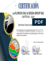 Explorock Sac & Geoda Group Sac: Certifican Que