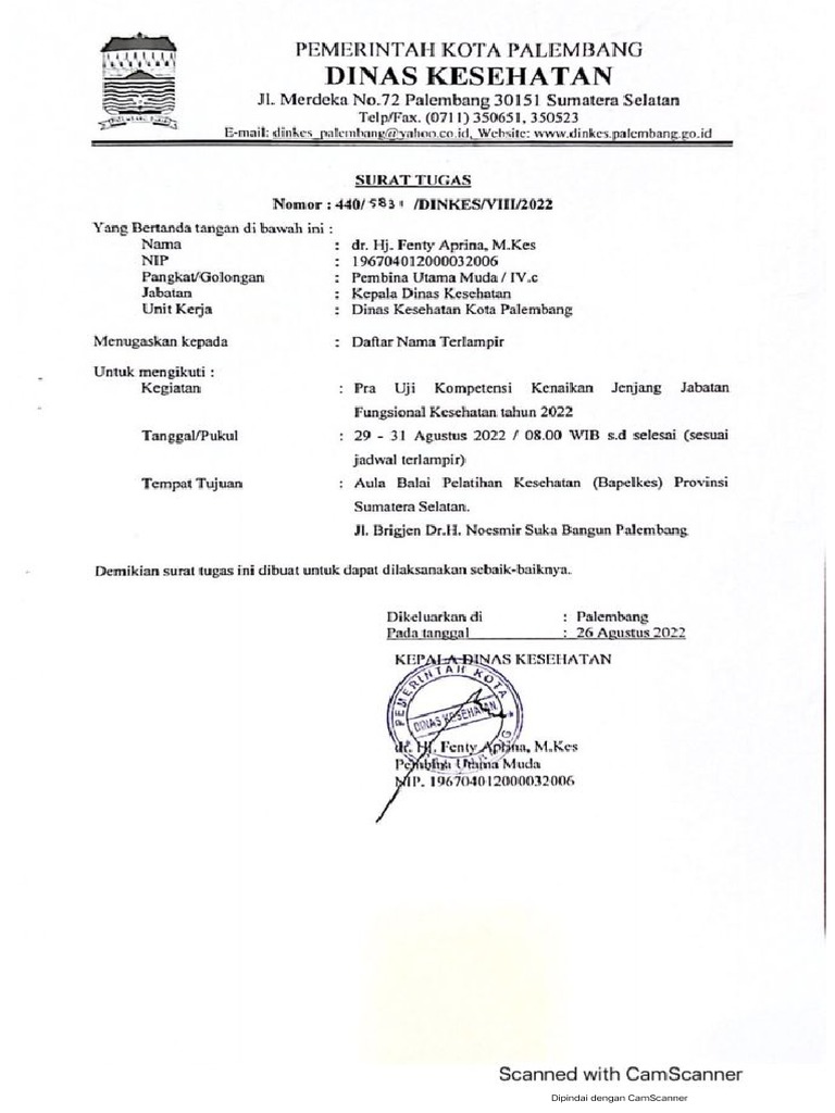Surat tugas pra uji kompetensi kenaikan pdf