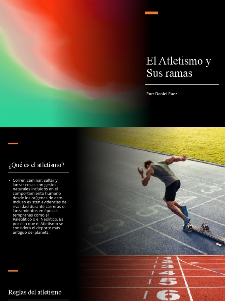 El Atletismo y Sus Ramas | PDF | Deporte del atletismo