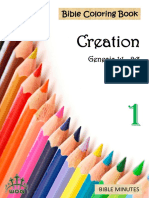 Bible Coloring Books English 01 Creation