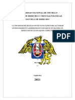 LA NECESIDAD DE DELEGACIÓN DE FACULTADES PARA UNA OBTENCIÓN EFICIENTE DE LICENCIAS DE CONDUCIR EN LA LIBERTAD