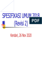 Spesifikasi Umum 2018 Rev.2 (A) - Kendari (26 Nov 2020) PH