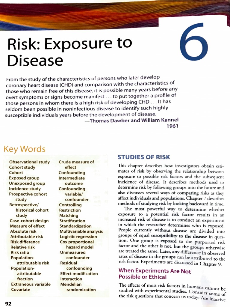 Capitulo Riesgo Fletcher | PDF | Cohort Study | Relative Risk