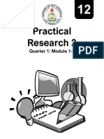Practical Research 2: Quarter 1: Module 1-4