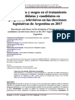 U5 - Estereotipos y sesgos en el tratamiento de candidatas y candidatos en programas televisivos en las elecciones legislativas de Argentina en 2017