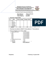 Alokasi Waktu Pelajaran Bahasa Indonesia Kelas X SMA Negeri 1 Palembang