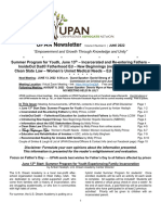 UPAN Newsletter Volume 9 Number 6 - June 2022