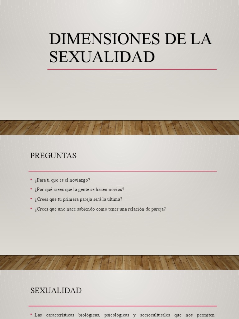 Dimensiones de La Sexualidad | PDF | La sexualidad humana | Condón