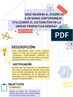 ¿Cómo Se Puede Mejorar El Diseño de Chimeneas en Minas Subterráneas Utilizando El Sistema PEM en La Unidad Productiva Minera