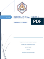 Informe Final Sipes Ii de La Universidad Evangelica Boliviana