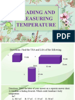 Reading and Measuring Temperature