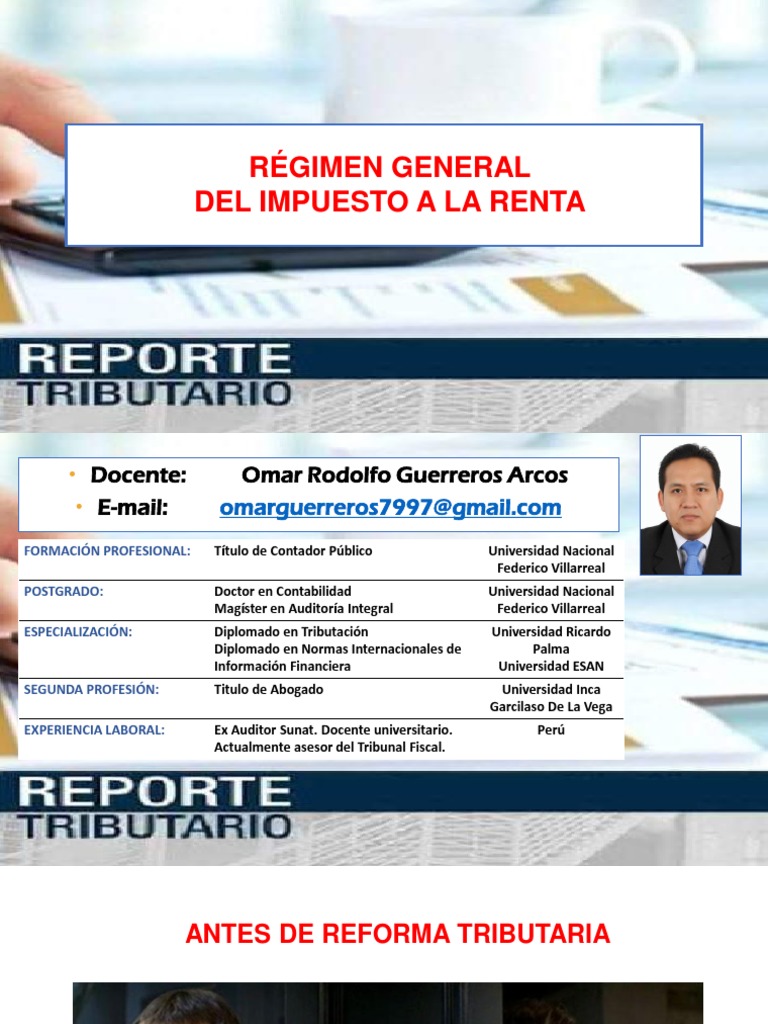 Regimen General de Renta | Descargar gratis PDF | Impuesto sobre la ...