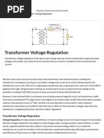 Transformer Voltage Regulation