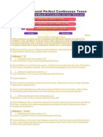 Present Perfect Continuous Tense