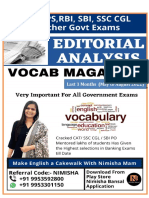 Last 3 Month Vocabulary Magazine by Nimisha Ma'Am May To August