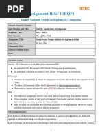 1 - Unit 30 - Assignment Brief 1