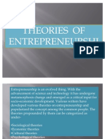 Theories of Entrepreneurship