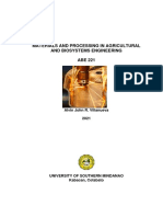 Materials and Processing in Agricultural and Biosystems Engineering ABE 221