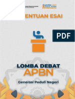 Ketentuan Esai Debat Apbn 2022